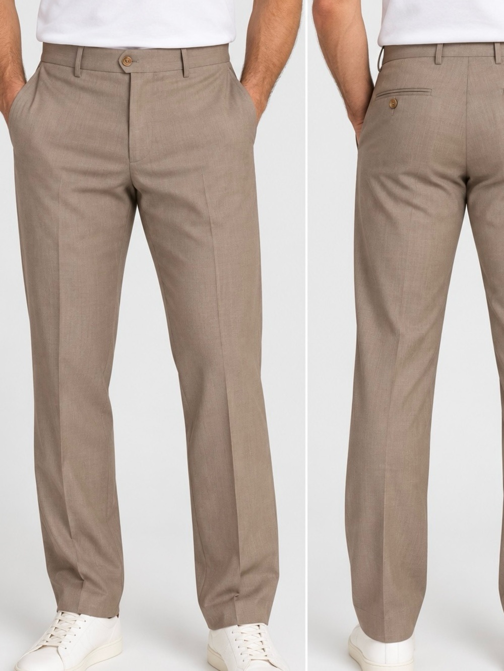 croft & barrow Men's Dress Pants in Taupe